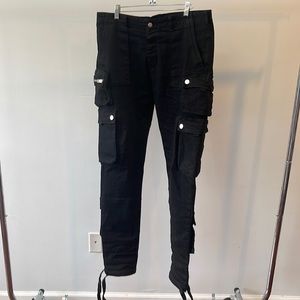 Amiri tactical cargo pants black